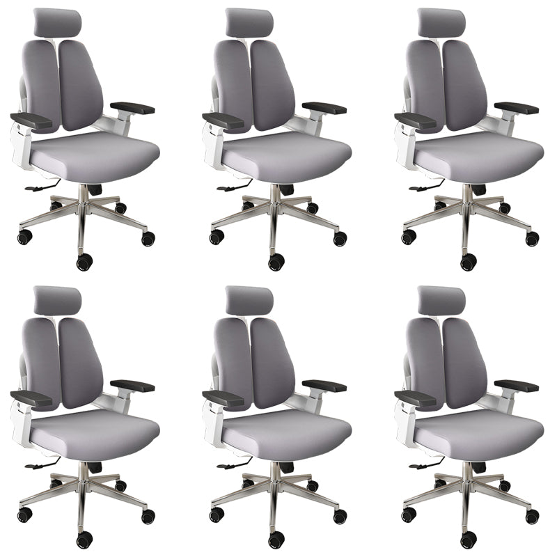 Arms Included Desk Chair Modern Adjustable Seat Height Swivel Chair with Wheels