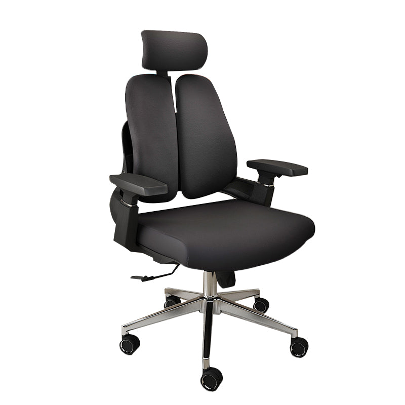 Arms Included Desk Chair Modern Adjustable Seat Height Swivel Chair with Wheels