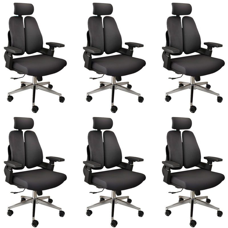 Arms Included Desk Chair Modern Adjustable Seat Height Swivel Chair with Wheels