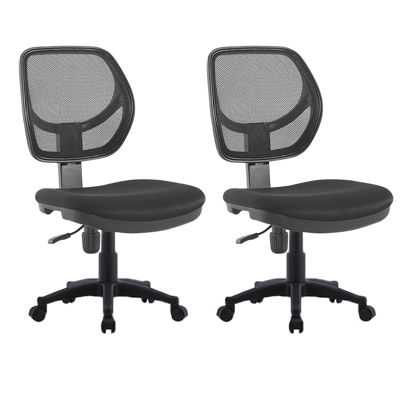 Modern No Arm Task Chair Wheels Included Conference Chair for Office