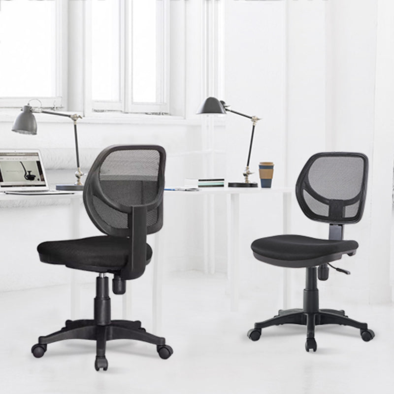 Modern No Arm Task Chair Wheels Included Conference Chair for Office