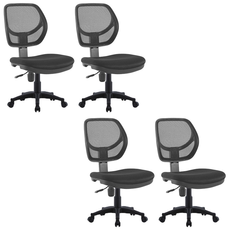 Modern No Arm Task Chair Wheels Included Conference Chair for Office