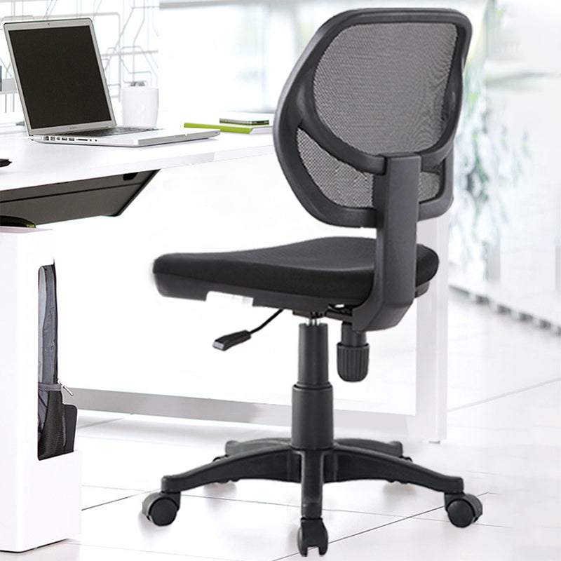 Modern No Arm Task Chair Wheels Included Conference Chair for Office