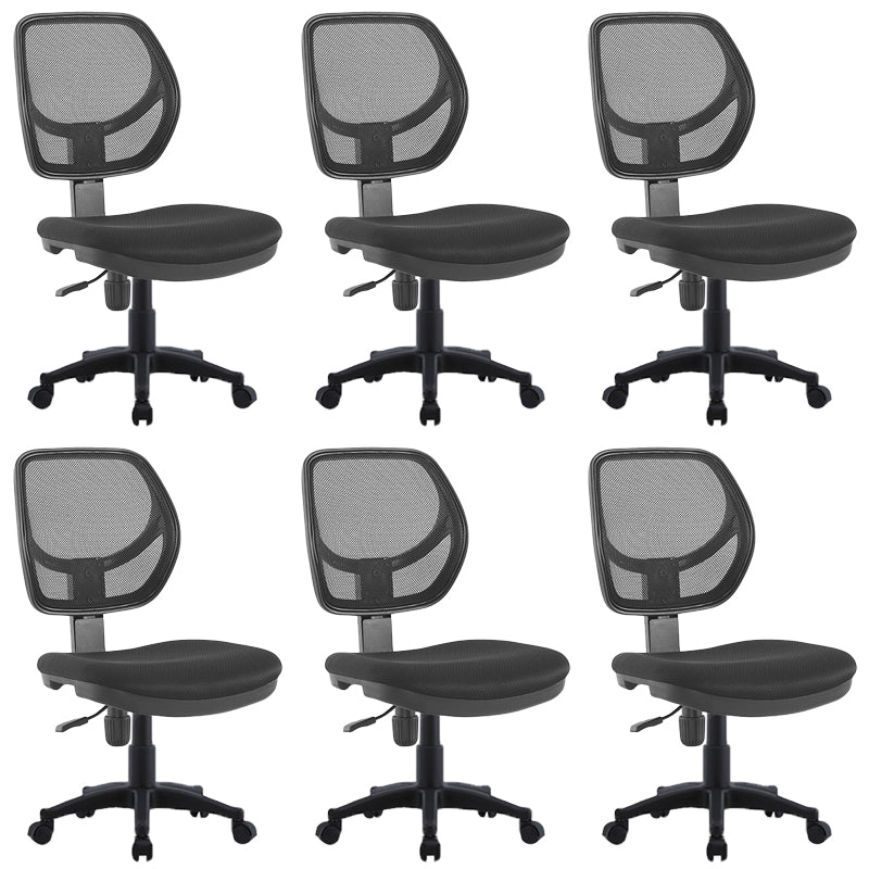 Modern No Arm Task Chair Wheels Included Conference Chair for Office