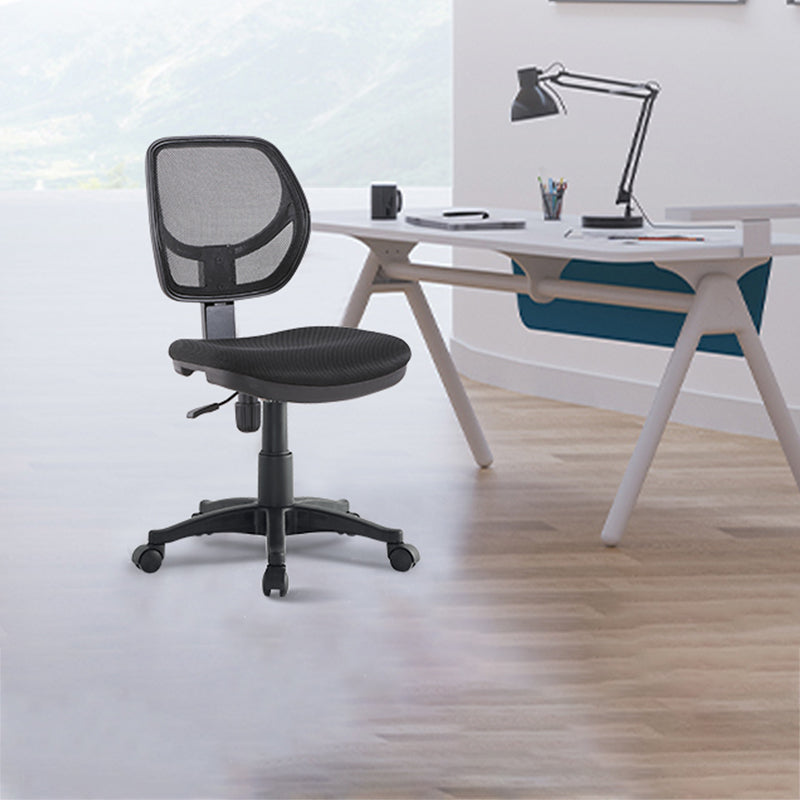 Modern No Arm Task Chair Wheels Included Conference Chair for Office