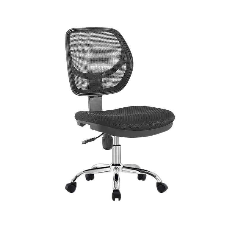 Modern No Arm Task Chair Wheels Included Conference Chair for Office