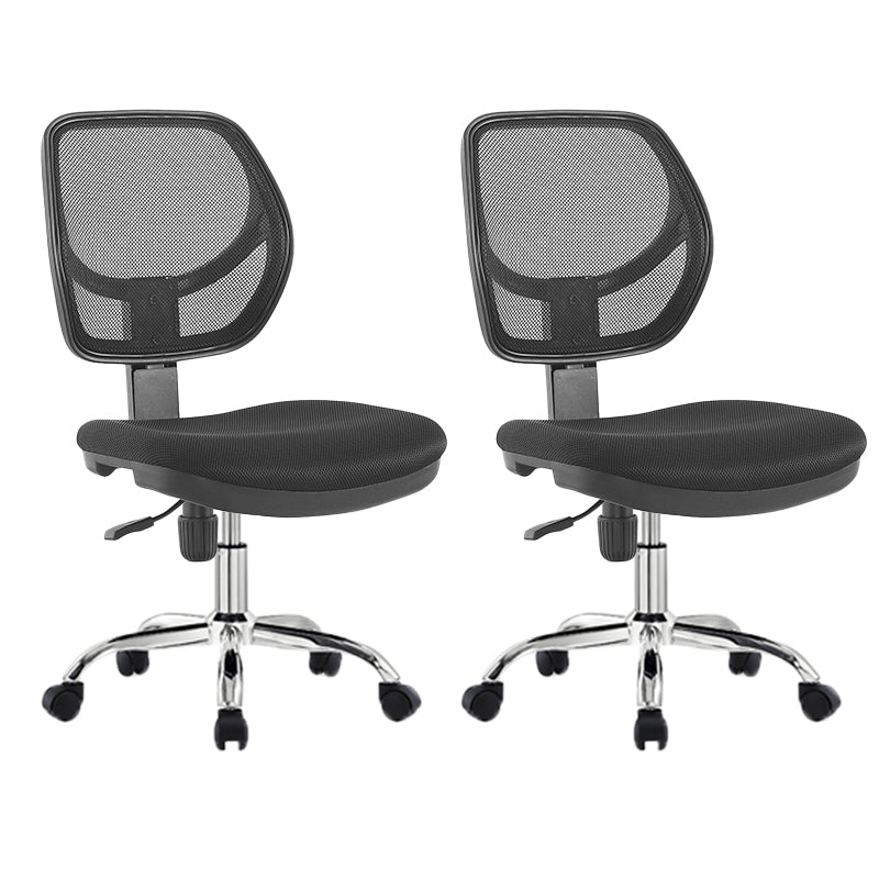 Modern No Arm Task Chair Wheels Included Conference Chair for Office