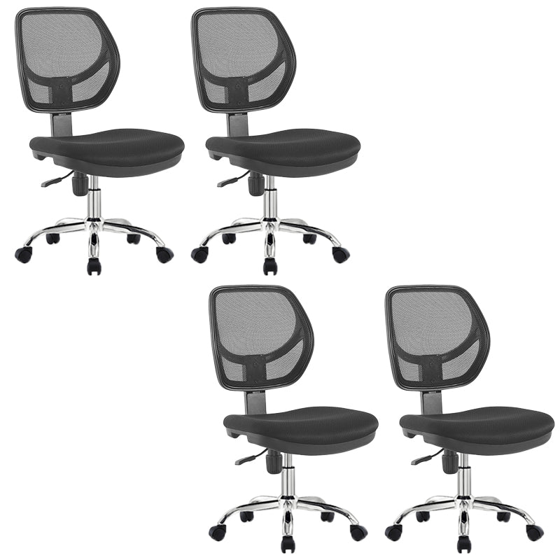 Modern No Arm Task Chair Wheels Included Conference Chair for Office