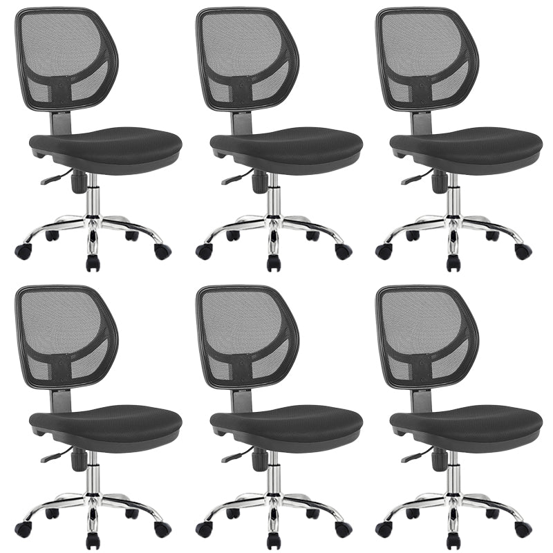 Modern No Arm Task Chair Wheels Included Conference Chair for Office