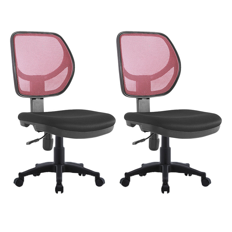 Modern No Arm Task Chair Wheels Included Conference Chair for Office