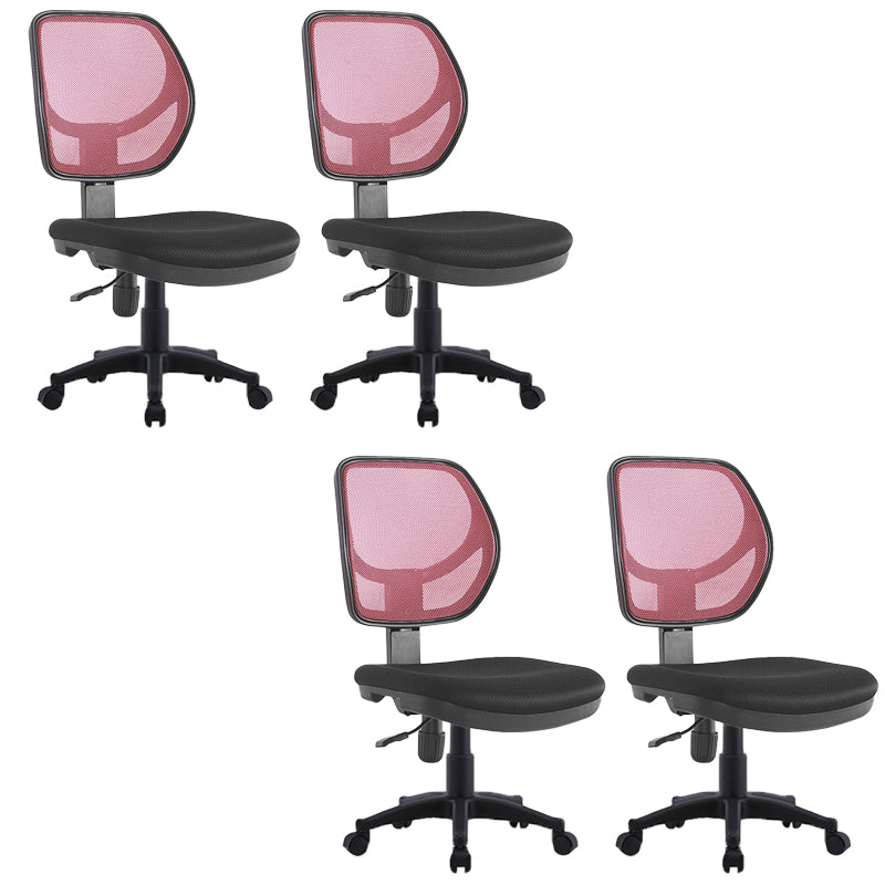 Modern No Arm Task Chair Wheels Included Conference Chair for Office