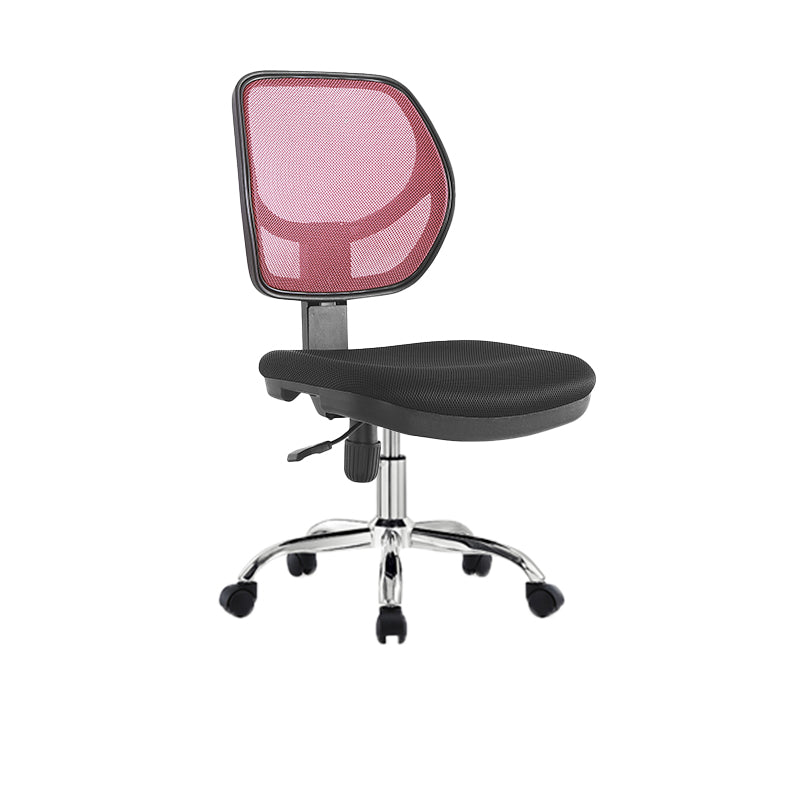 Modern No Arm Task Chair Wheels Included Conference Chair for Office