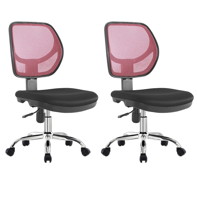 Modern No Arm Task Chair Wheels Included Conference Chair for Office