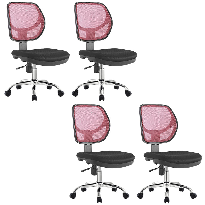 Modern No Arm Task Chair Wheels Included Conference Chair for Office