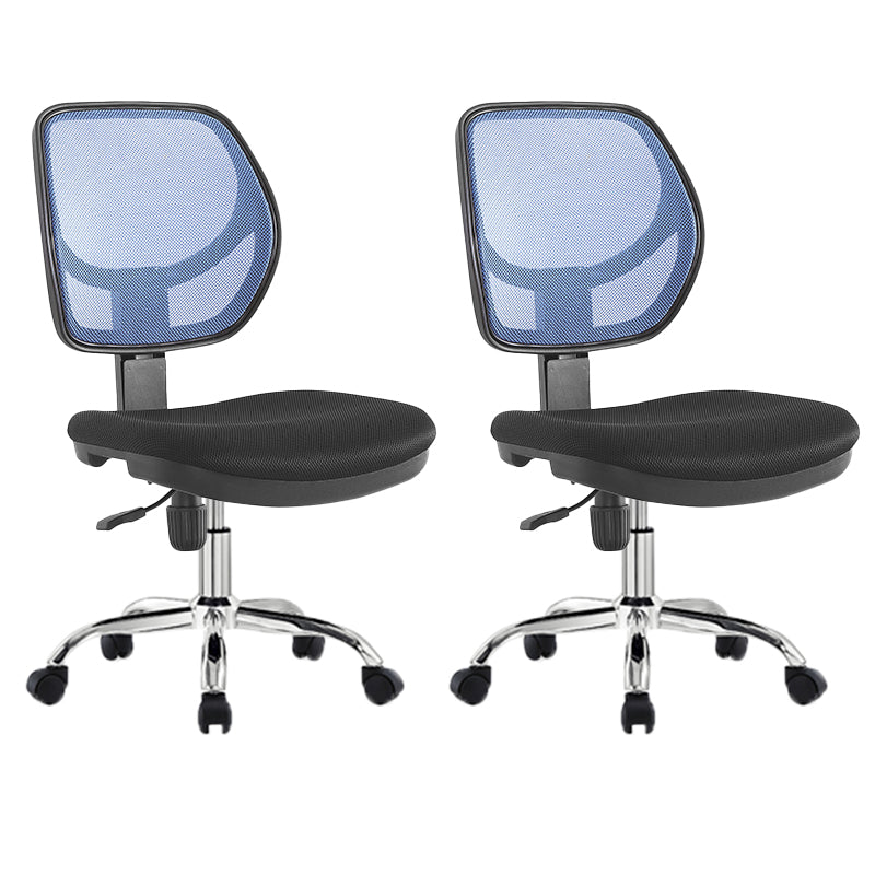 Modern No Arm Task Chair Wheels Included Conference Chair for Office