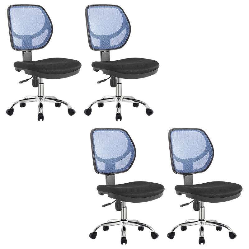 Modern No Arm Task Chair Wheels Included Conference Chair for Office