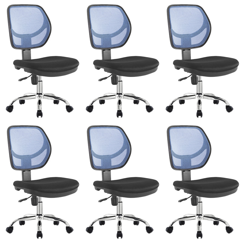 Modern No Arm Task Chair Wheels Included Conference Chair for Office