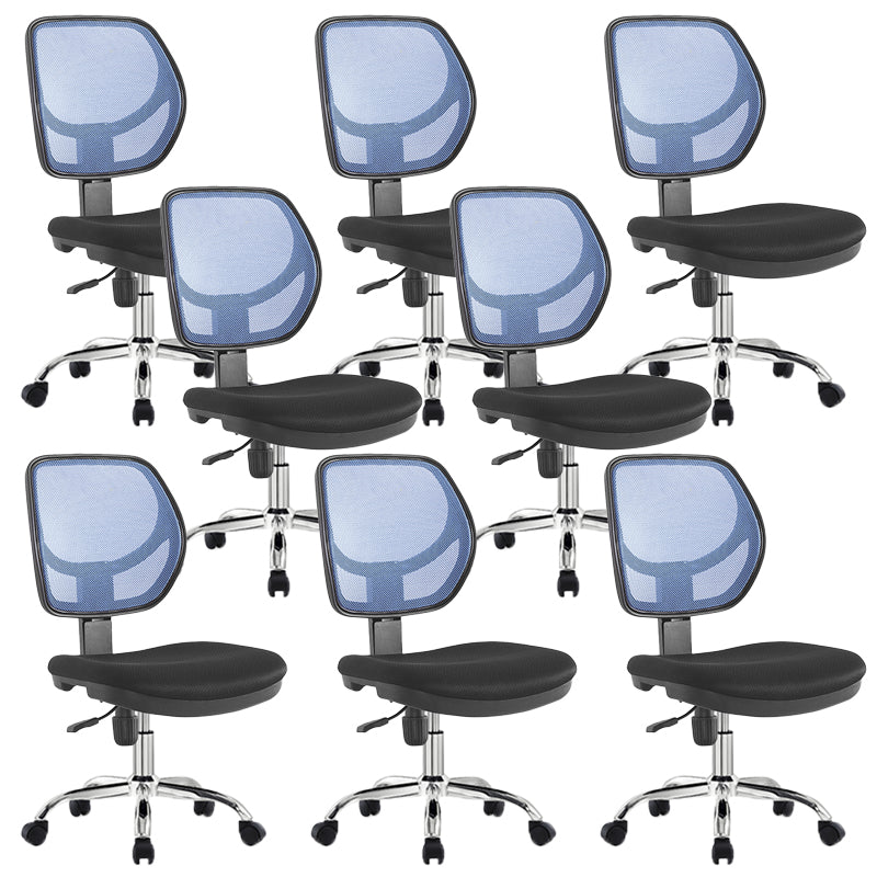 Modern No Arm Task Chair Wheels Included Conference Chair for Office