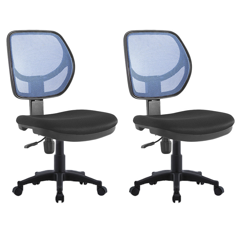 Modern No Arm Task Chair Wheels Included Conference Chair for Office