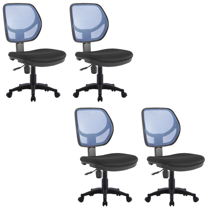 Modern No Arm Task Chair Wheels Included Conference Chair for Office