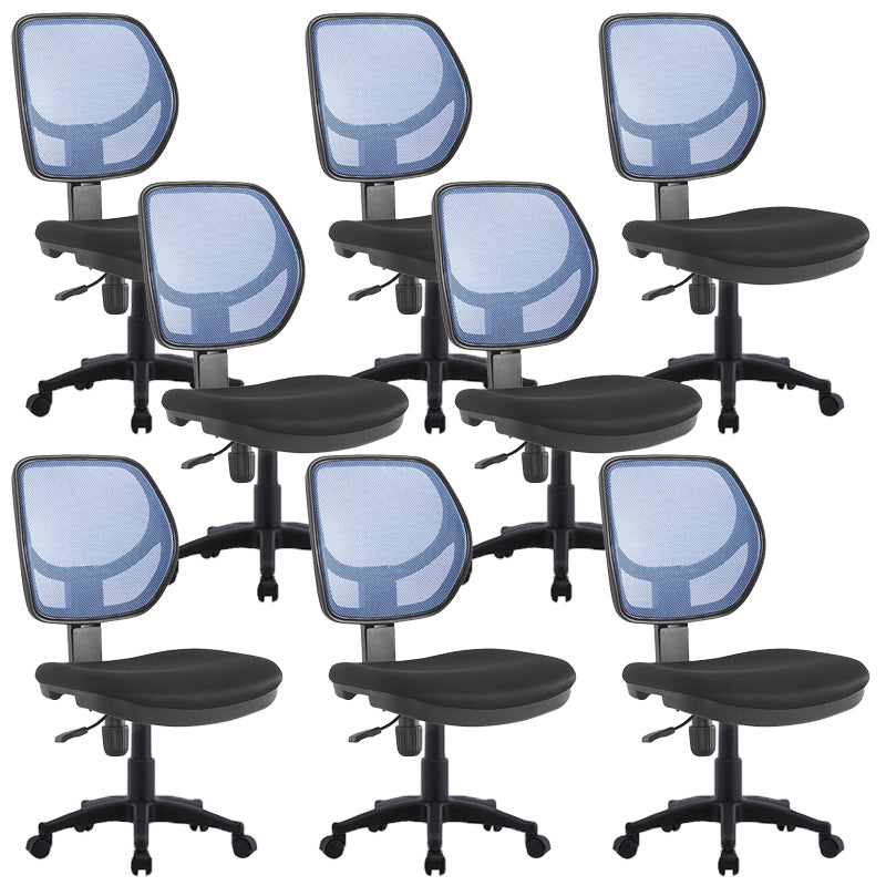 Modern No Arm Task Chair Wheels Included Conference Chair for Office