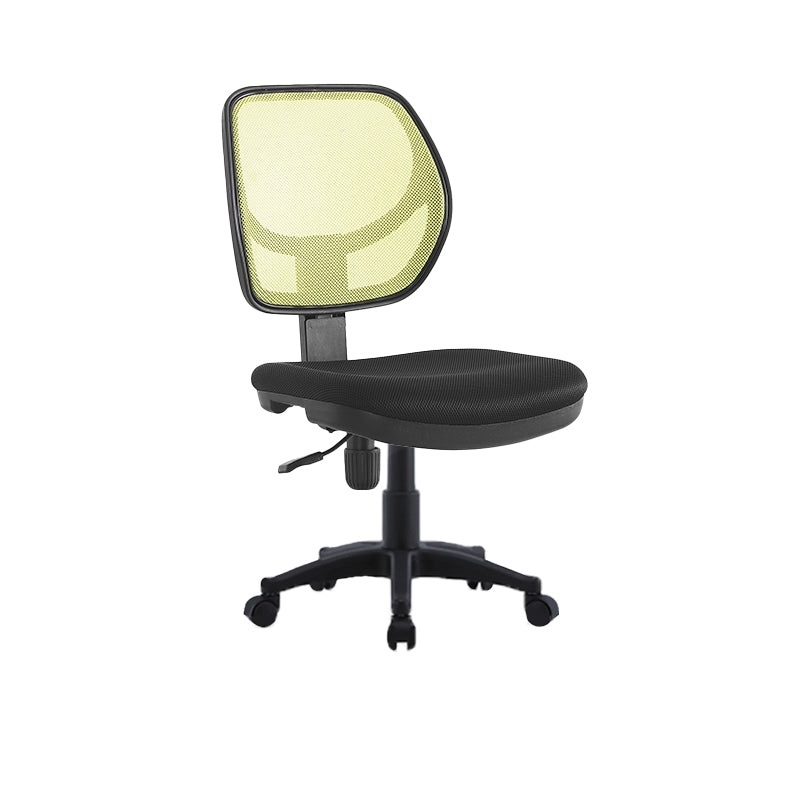 Modern No Arm Task Chair Wheels Included Conference Chair for Office