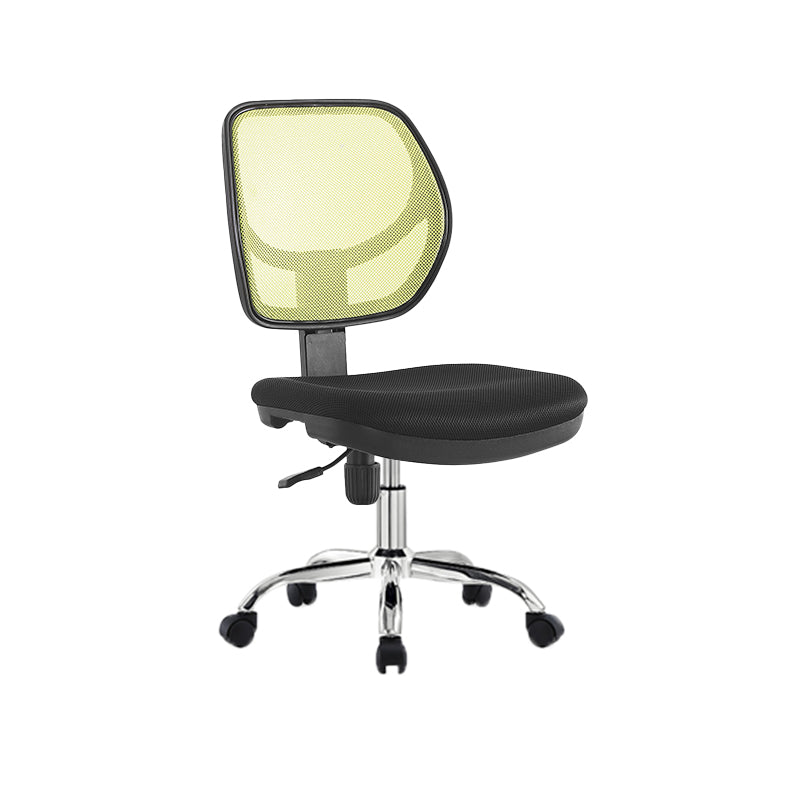 Modern No Arm Task Chair Wheels Included Conference Chair for Office