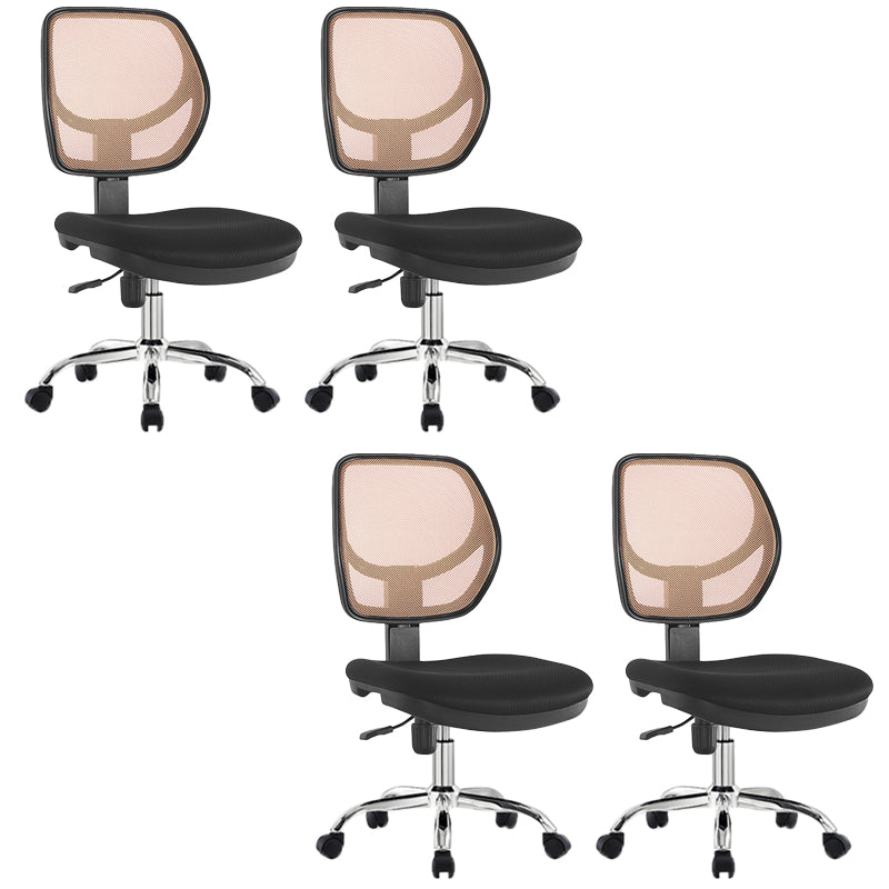 Modern No Arm Task Chair Wheels Included Conference Chair for Office