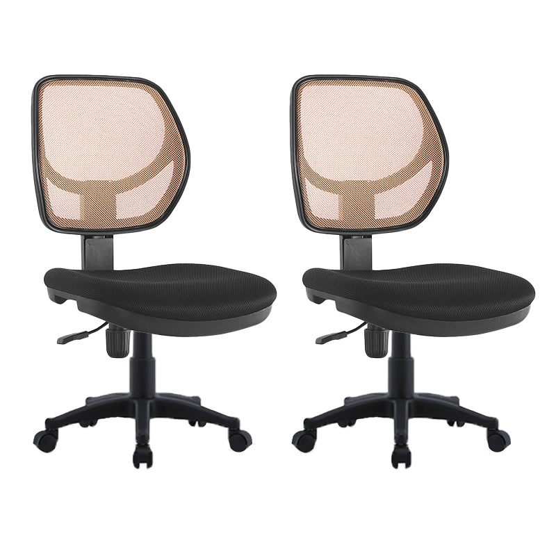 Modern No Arm Task Chair Wheels Included Conference Chair for Office