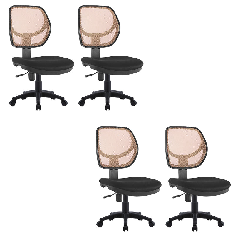 Modern No Arm Task Chair Wheels Included Conference Chair for Office