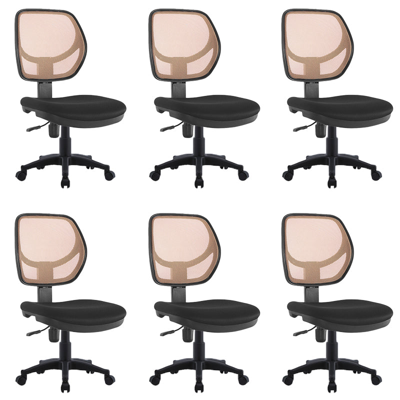 Modern No Arm Task Chair Wheels Included Conference Chair for Office