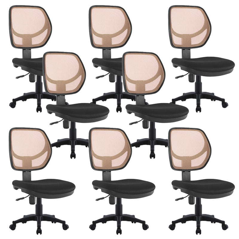 Modern No Arm Task Chair Wheels Included Conference Chair for Office