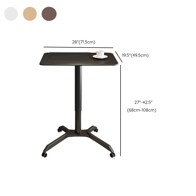 Adjustable Desk Kids Desk with Casters Bedroom Wood and Metal Child Desk