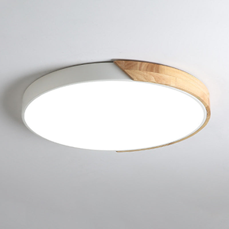 Circular Flush Mount Fixture Contemporary Metal 1 Light Flush Light for Children's Room