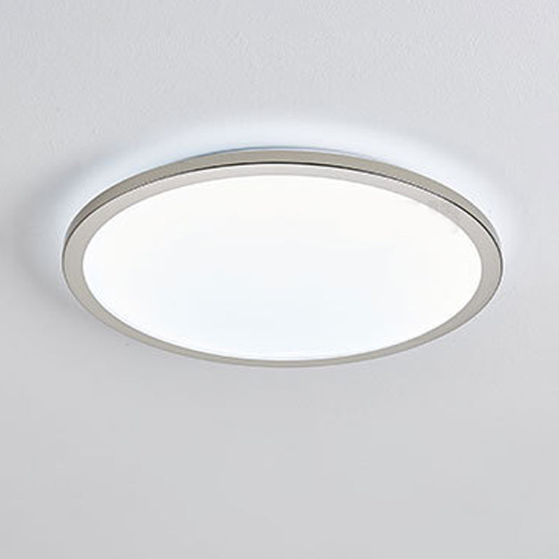 Round Flush Mount Light Contemporary Metal Hanging Light Fixture