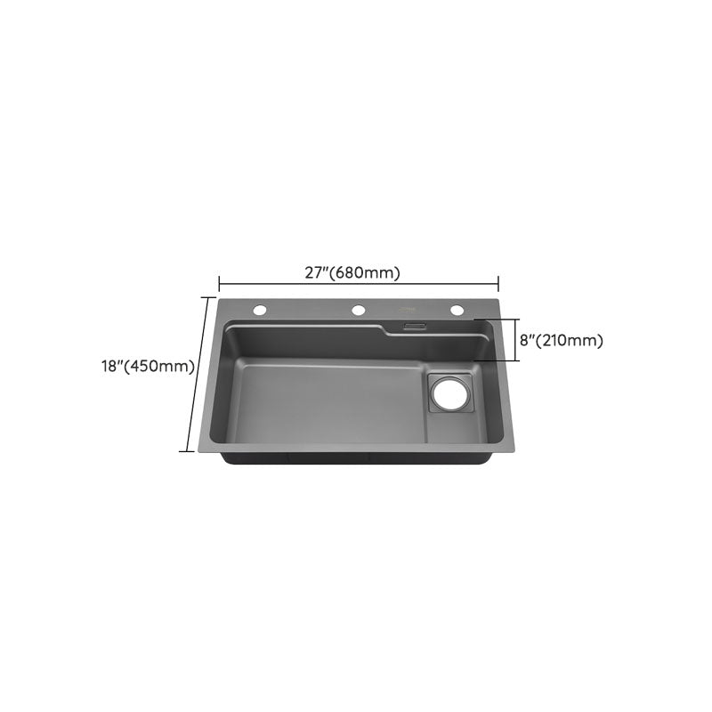 Kitchen Sink Stainless Rectangular Water Purification Kitchen Sink with Faucet