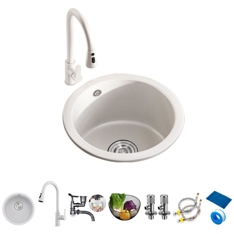 Drop-In Kitchen Bar Sink Quartz Kitchen Bar Sink with Drain Assembly