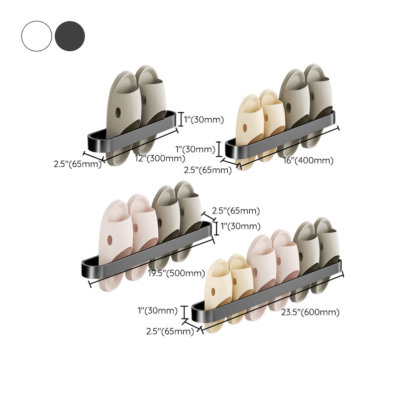 Minimalistic Bathroom Accessory Set Metal Slipper Rack/Towel Bar