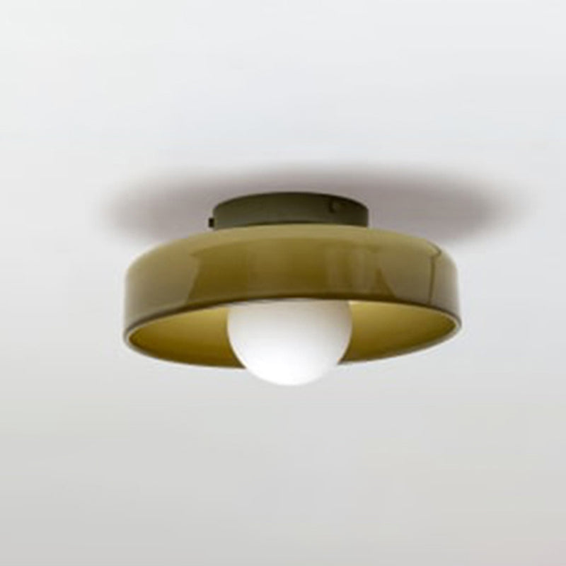 Nordic Ceiling Light Colorful Glass Flush Mount Ceiling Light Fixture for Bedroom