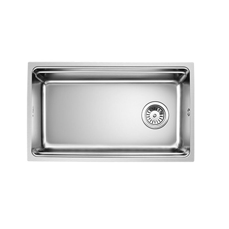 Drop-In Kitchen Sink Stainless Steel Kitchen Sink with Basket Strainer