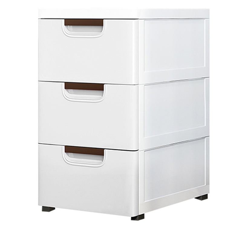 Contemporary Kids Dressers Plastic Vertical Nursery Dresser with Drawers for Home