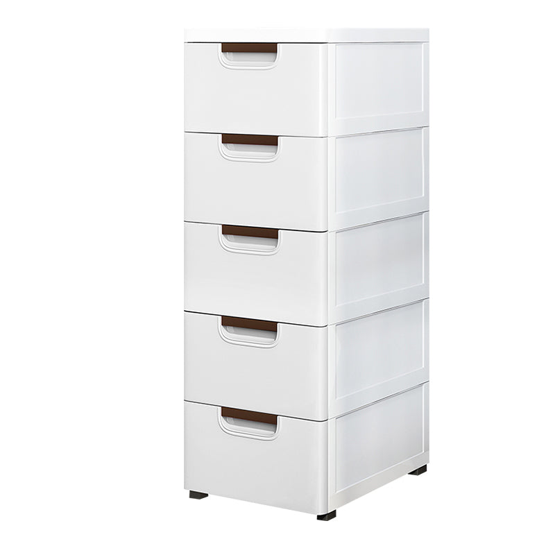 Contemporary Kids Dressers Plastic Vertical Nursery Dresser with Drawers for Home