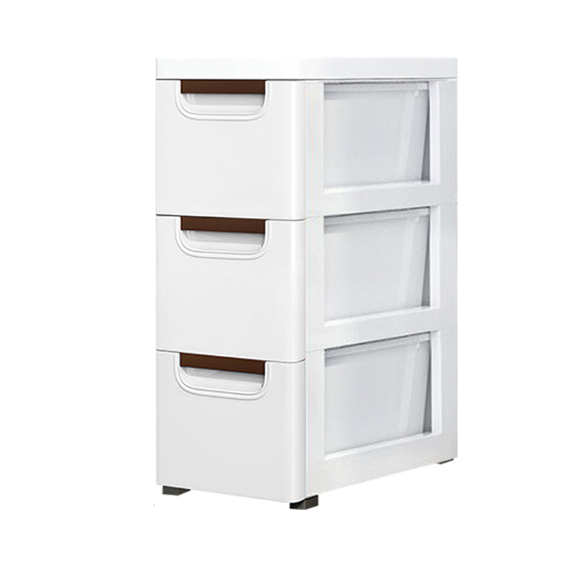 Contemporary Kids Dressers Plastic Vertical Nursery Dresser with Drawers for Home