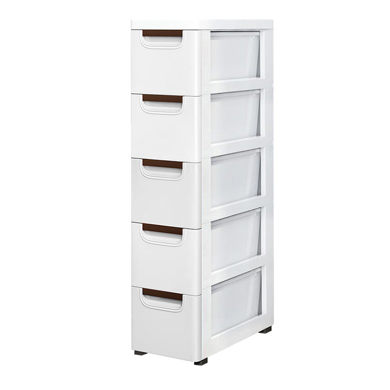 Contemporary Kids Dressers Plastic Vertical Nursery Dresser with Drawers for Home