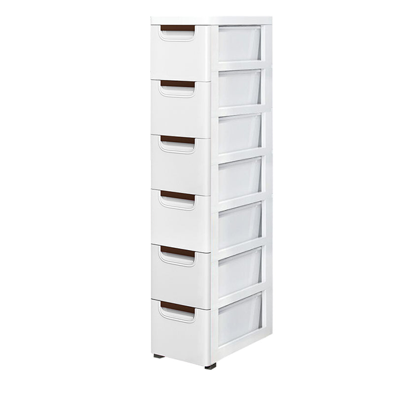 Contemporary Kids Dressers Plastic Vertical Nursery Dresser with Drawers for Home