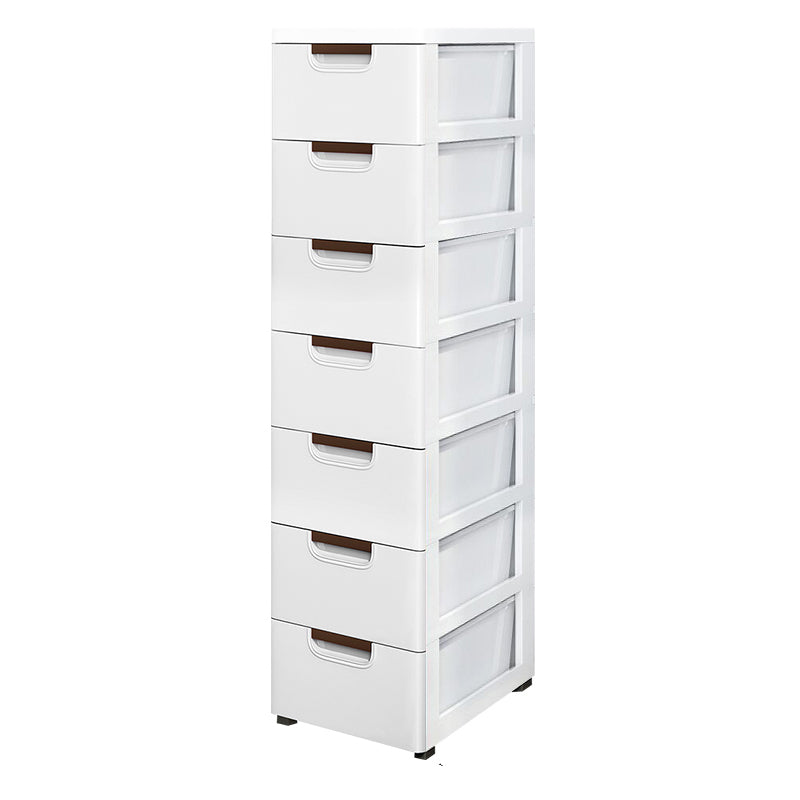 Contemporary Kids Dressers Plastic Vertical Nursery Dresser with Drawers for Home