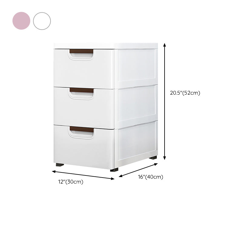 Contemporary Kids Dressers Plastic Vertical Nursery Dresser with Drawers for Home