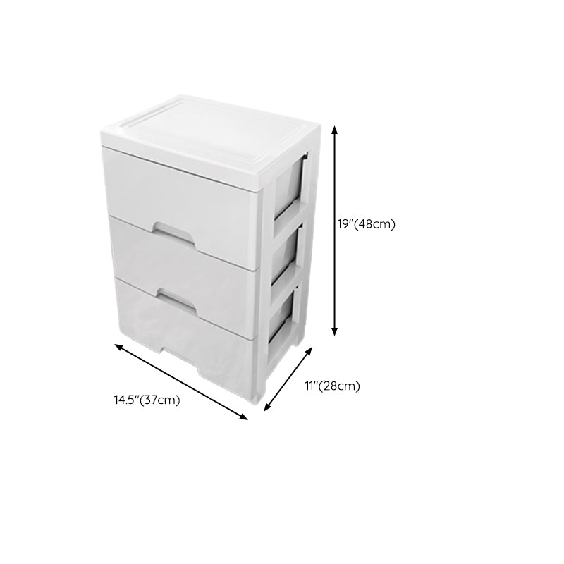 Contemporary Kids Dressers Plastic Vertical Nursery Dresser with Drawers for Home