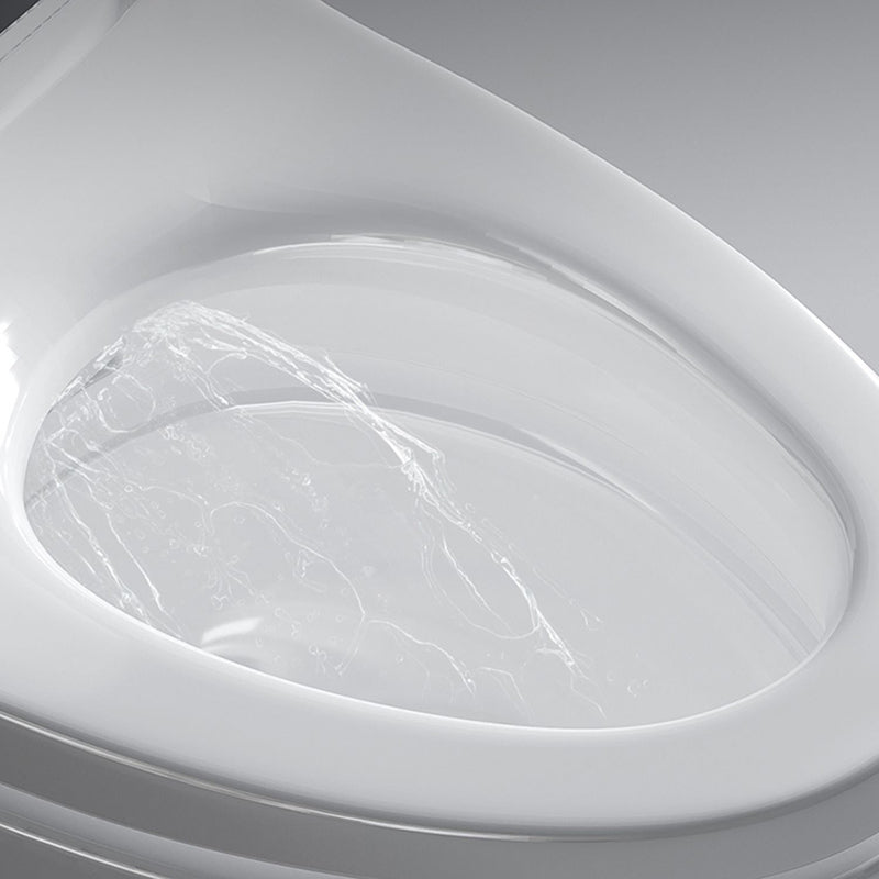 Simple White Temperature Control Bidet Elongated Toilet Seat Bidet with Heated Seat