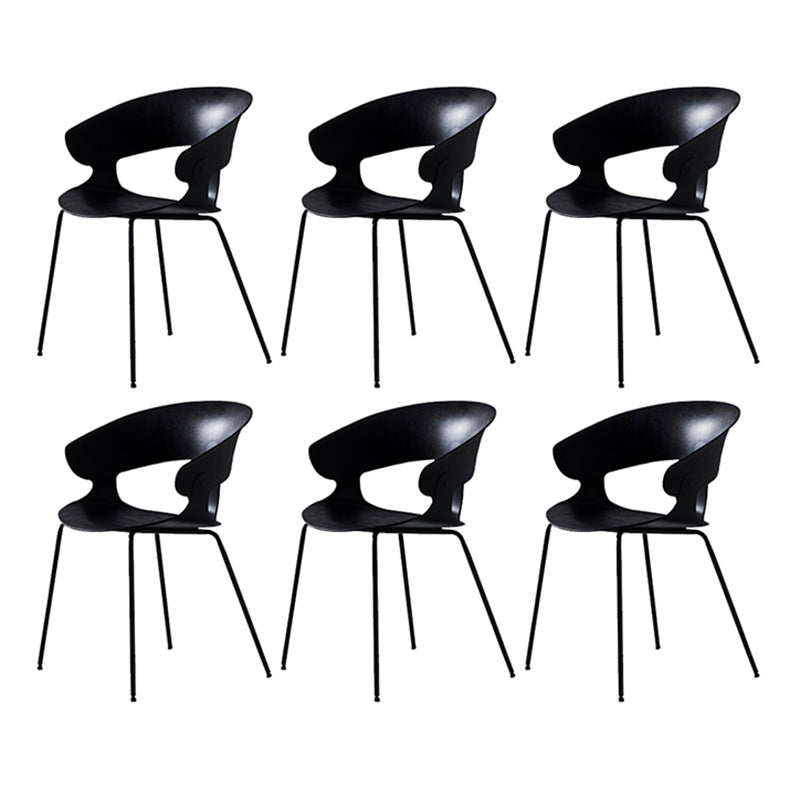 Plastic Indoor-Outdoor Chair Stacking Armles Outdoors Dining Chairs